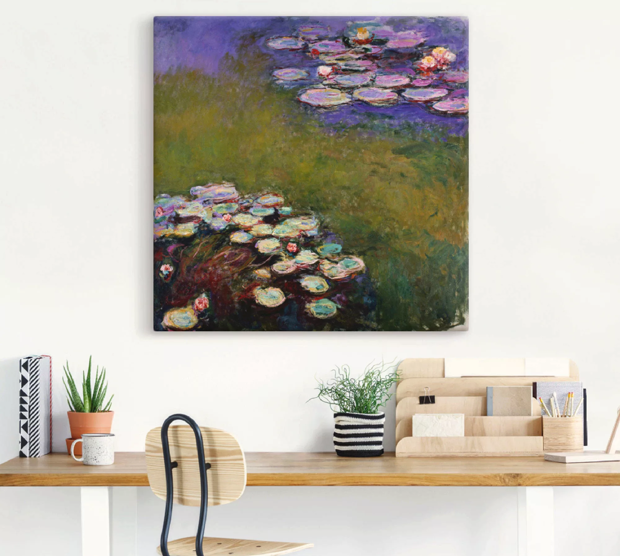 Artland Leinwandbild "Seerosen.", Blumen, (1 St.) günstig online kaufen