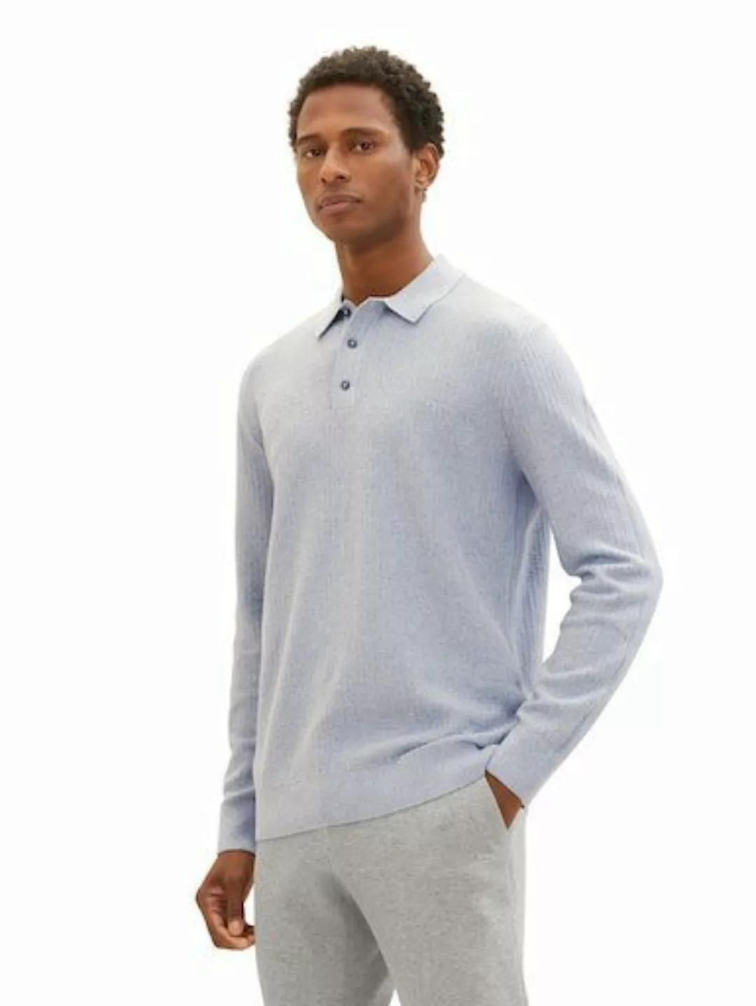 TOM TAILOR Polokragenpullover, mit kurzer Knopfleise am Polokragen günstig online kaufen