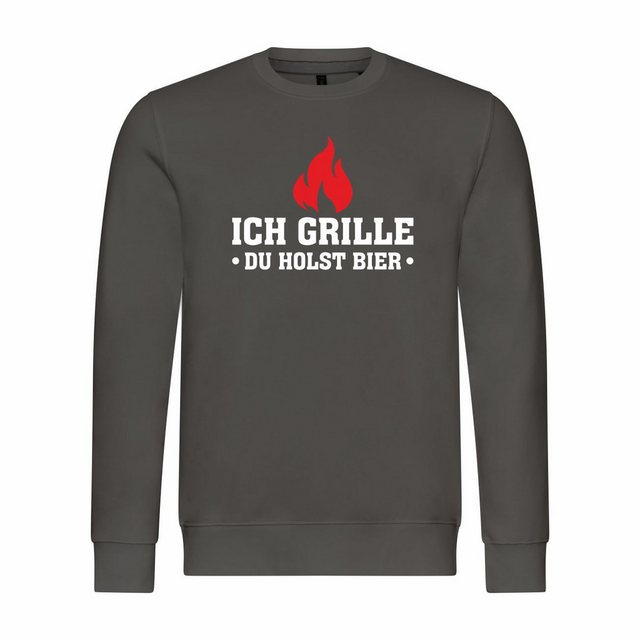 deinshirt Rundhalspullover Herren Sweatshirt Ich grille du holst Bier Mit P günstig online kaufen