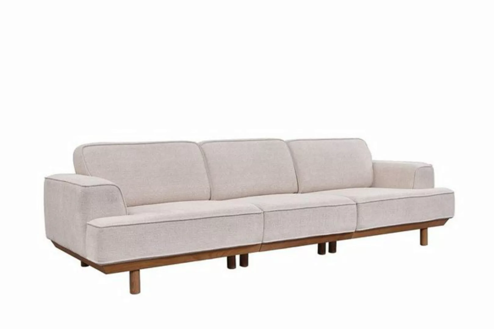 JVmoebel Sofa Weißes Polstersofa Wohnzimmer 3-Sitzer Luxuriöse Couch Design günstig online kaufen