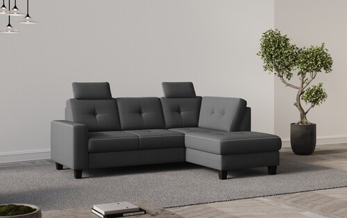 Places of Style Ecksofa »Varese«, Kreuznaht in beige günstig online kaufen