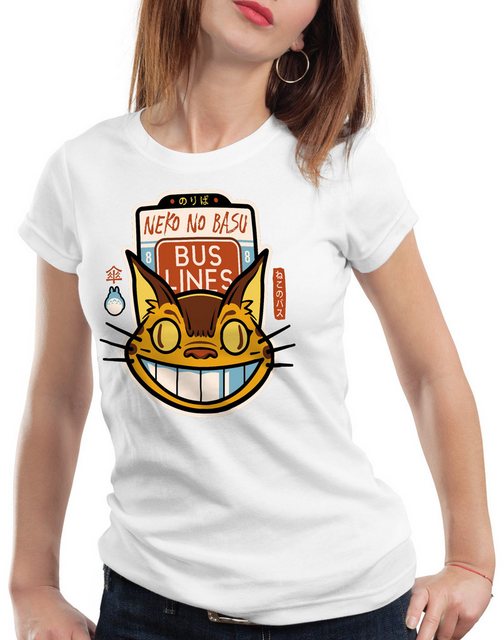 style3 T-Shirt Katzenbuslinie anime ghibli mein nachbar tonari totoro günstig online kaufen