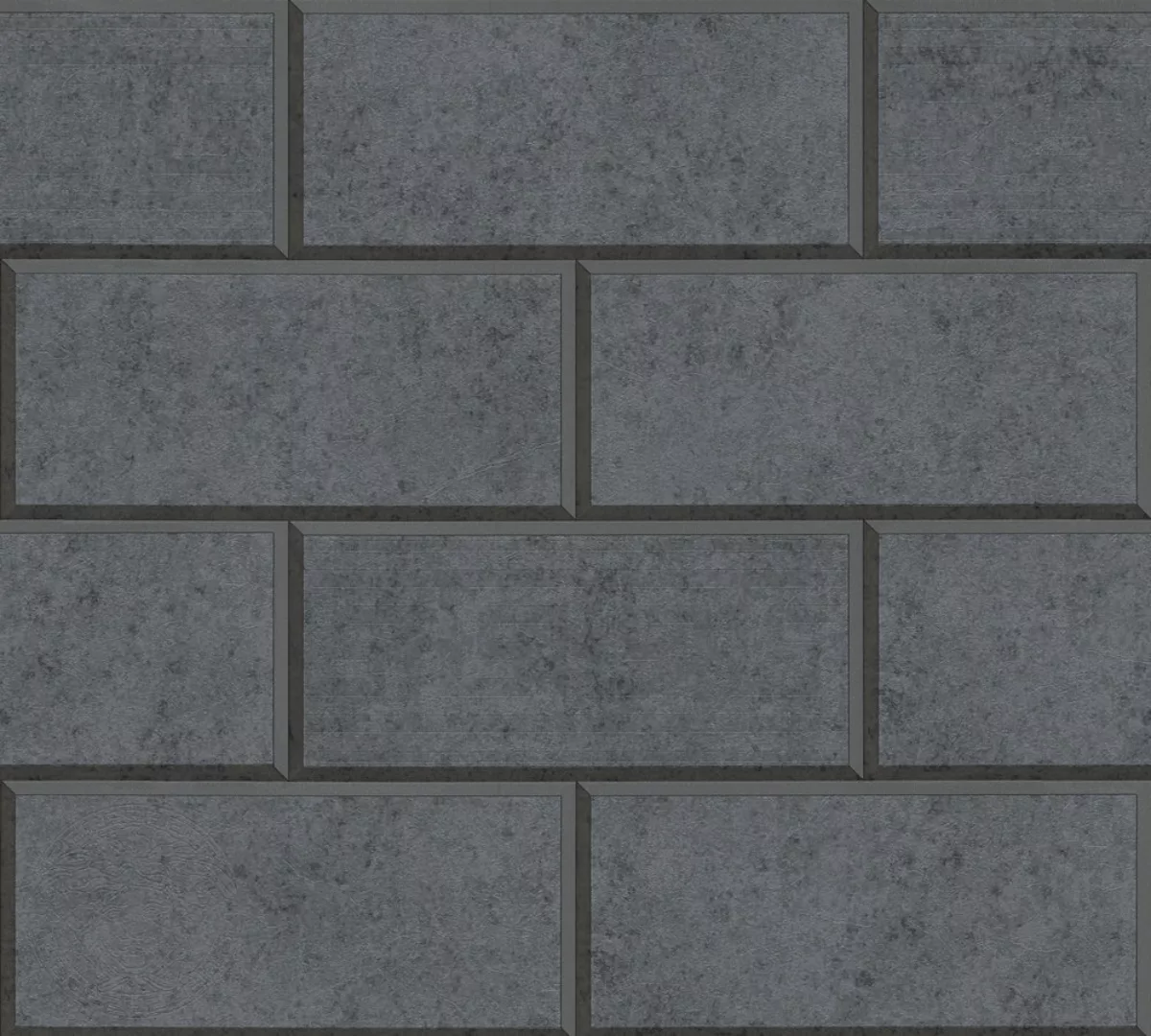 Bricoflor Dunkelgraue Tapete in Mauer Optik Steinwand Tapete in anthrazit f günstig online kaufen