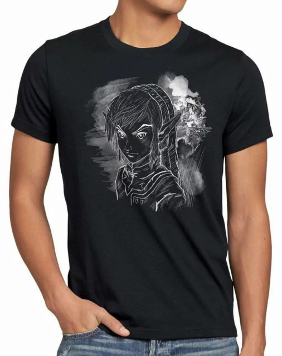 style3 Print-Shirt Herren T-Shirt Link Legend switch zelda game gamer wild günstig online kaufen