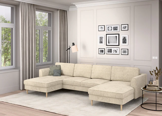 Home affaire Wohnlandschaft »Booster Couch wahlweise mit Schlaffunktion und günstig online kaufen