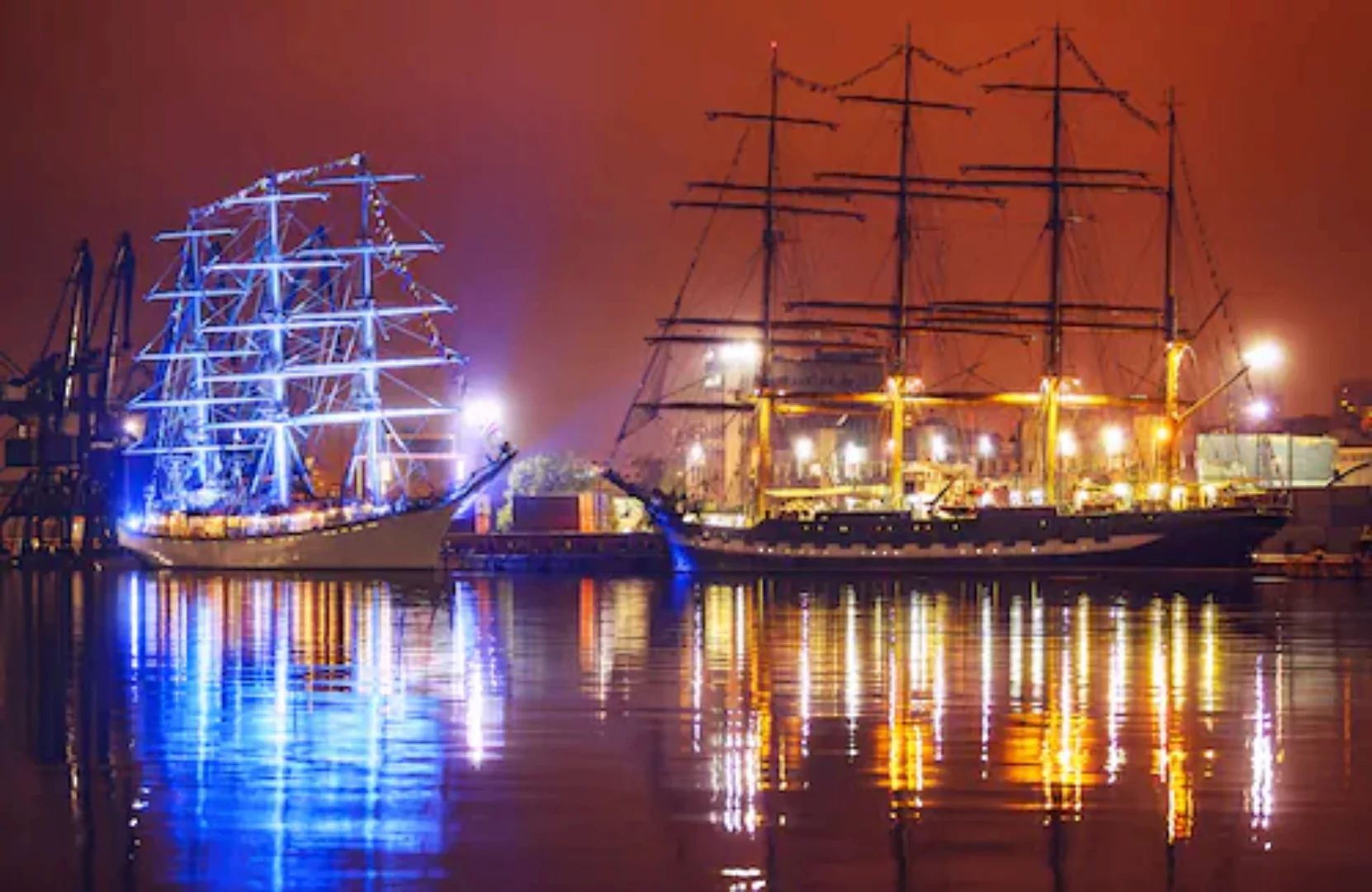 Papermoon Fototapete »PIRATENSCHIFFE-PIRATEN SCHIFFE PIRAT SCHIFF KÜSTE MEE günstig online kaufen