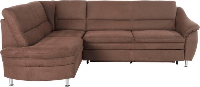 Places of Style Ecksofa "Cardoso L-Form", Federkern, wahlweise mit Bett, Sc günstig online kaufen