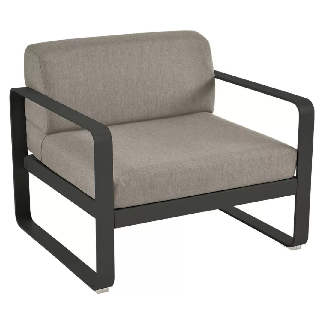 Bellevie Lounge-Sessel Outdoor 42 Lakritze B8 Taupegrau günstig online kaufen