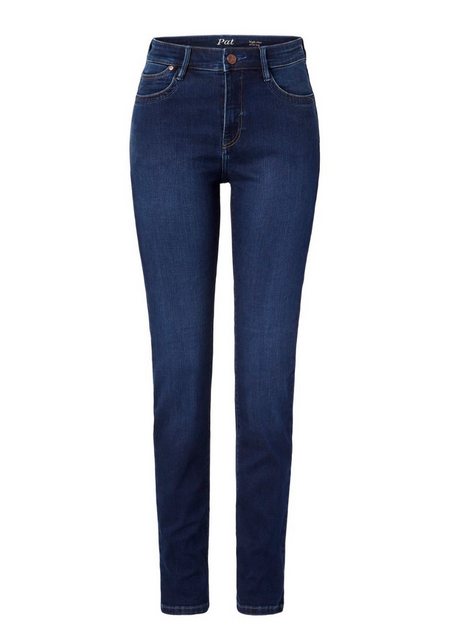 Paddock`s Damen Jeans Pat - Slim Fit Blau - Dark Stone Soft Blue günstig online kaufen