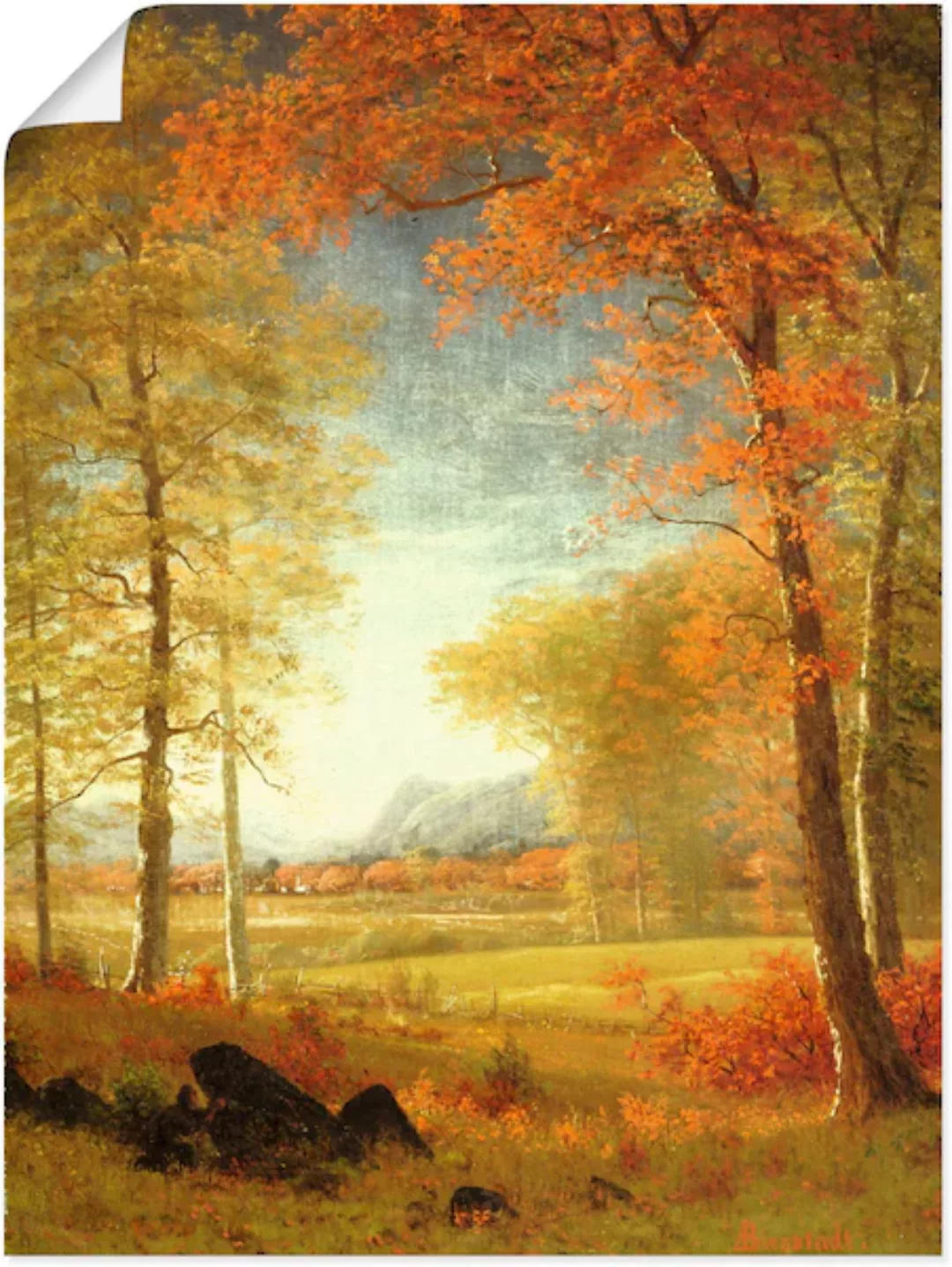 Artland Wandbild "Herbst in Oneida County, New York.", Felder, (1 St.) günstig online kaufen