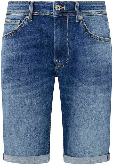 Pepe Jeans Herren Jeans Short STRAIGHT SHORT - Regular Fit - Blau - Blue De günstig online kaufen