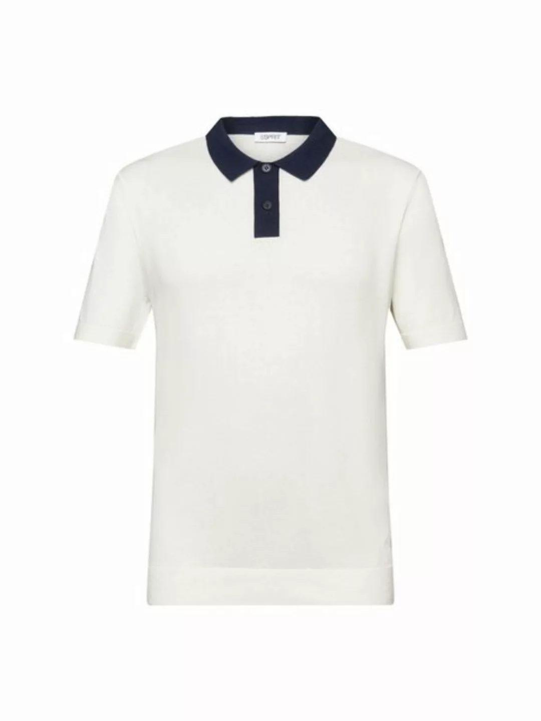 Esprit Kurzarmpullover Kurzärmliges Poloshirt aus Strick günstig online kaufen