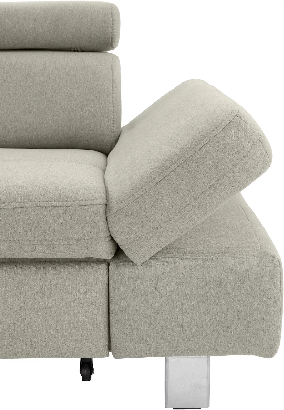 exxpo - sofa fashion Ecksofa, mit Kopf- bzw. Rückenverstellung, wahlweise m günstig online kaufen