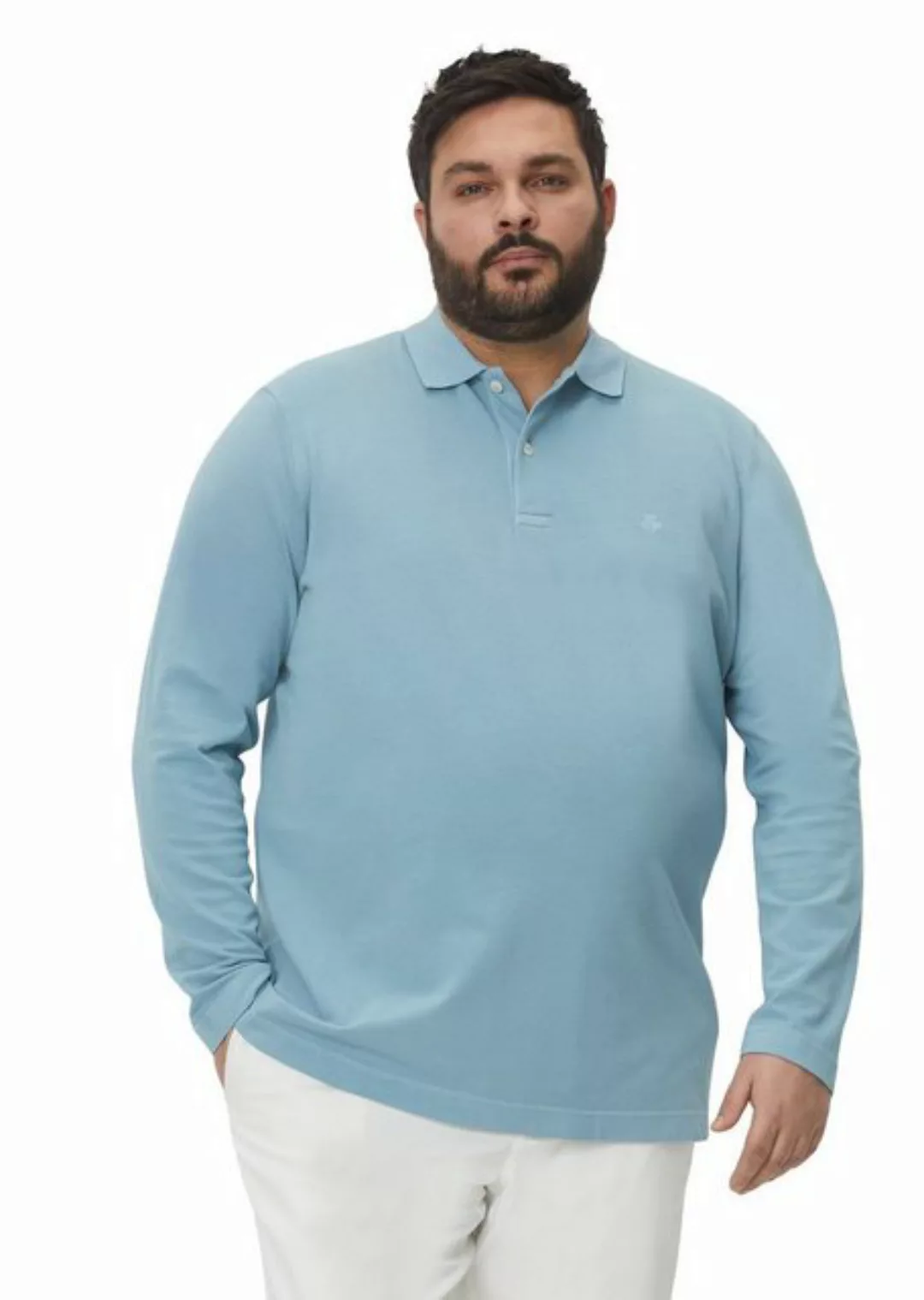 Marc O'Polo Poloshirt mit Elasthan, langarm günstig online kaufen