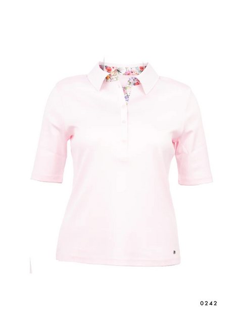 efixelle T-Shirt Polo mit Webkragen Efixelle rosa günstig online kaufen