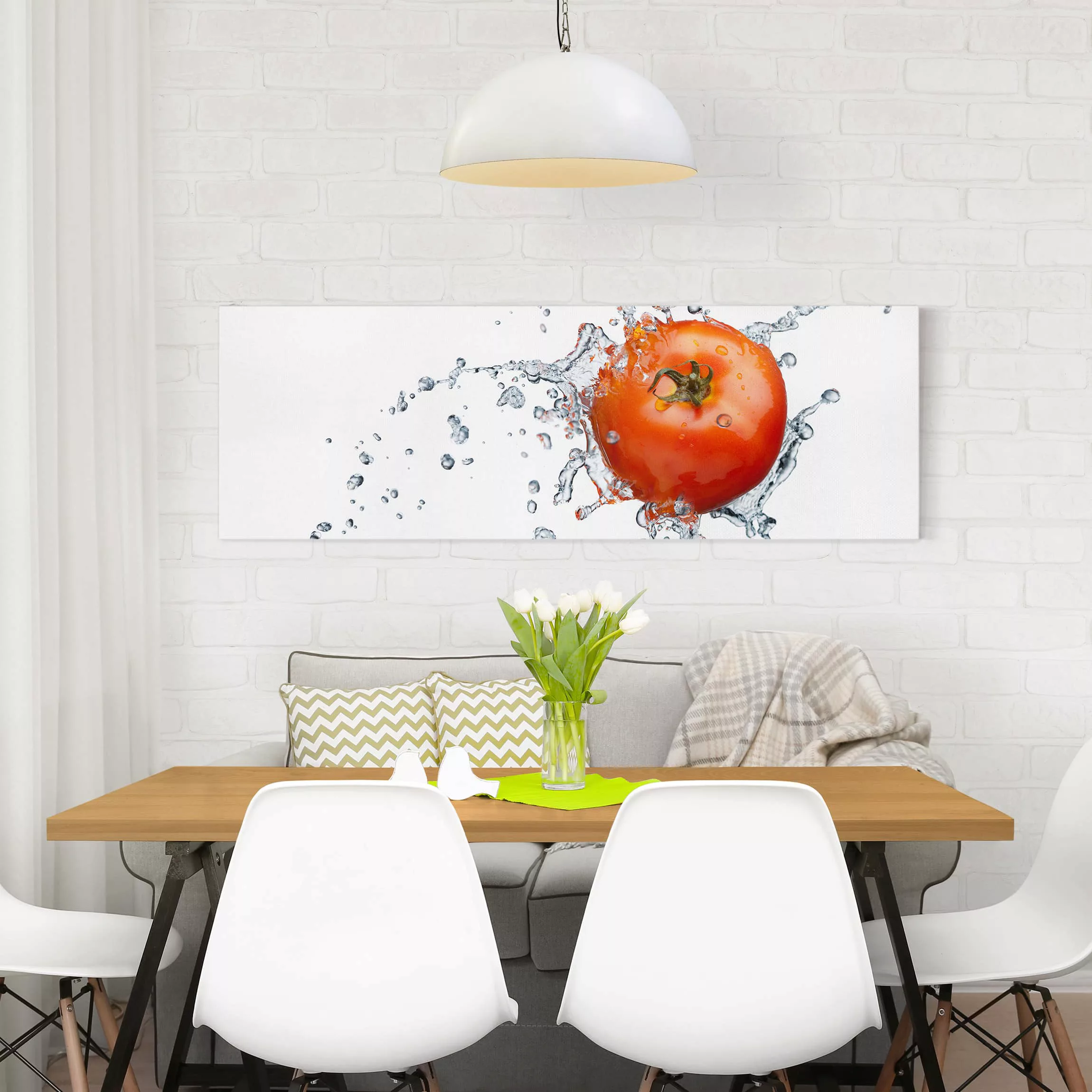 Leinwandbild Küche - Panorama Frische Tomate günstig online kaufen