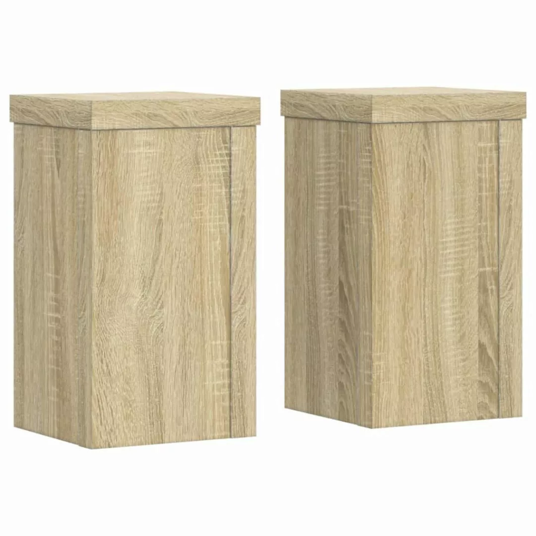 vidaXL Blumenständer Pflanzenständer 2 Stk. Sonoma-Eiche günstig online kaufen