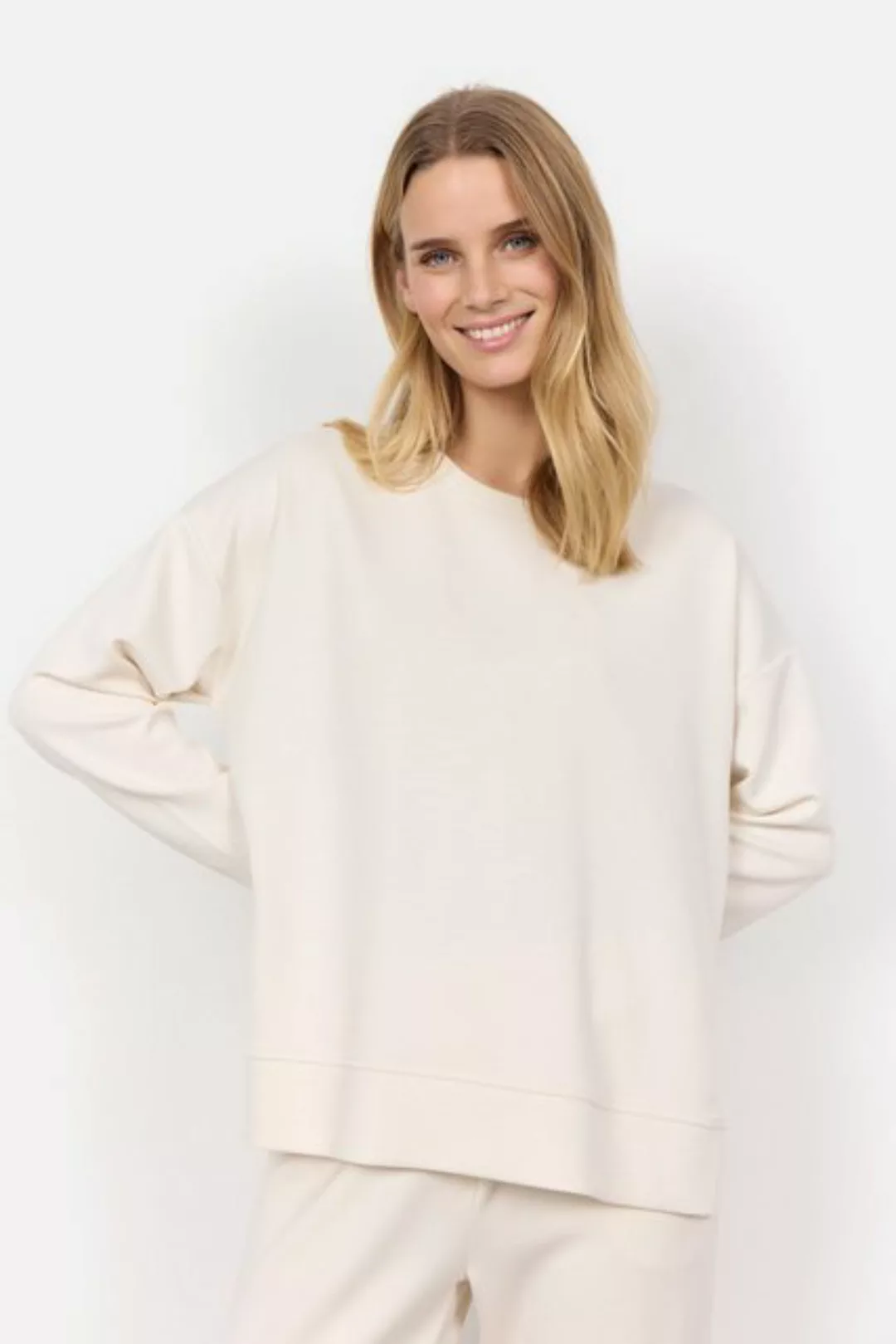 soyaconcept Sweatshirt Soyaconcept Sweatshirt Banu in Cream (1-tlg) Schlitz günstig online kaufen