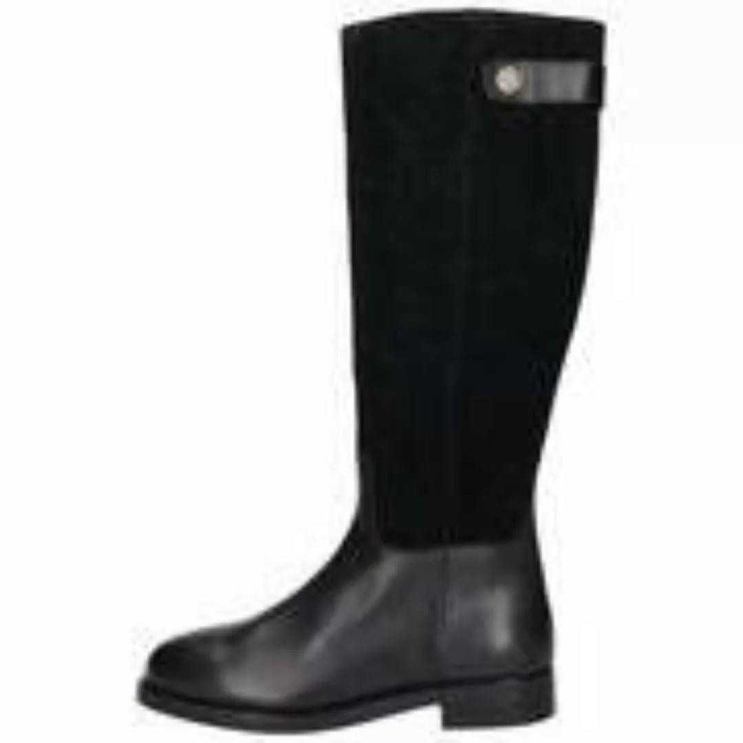 Tommy Hilfiger TH Stud leather Mix Stiefel Damen schwarz günstig online kaufen