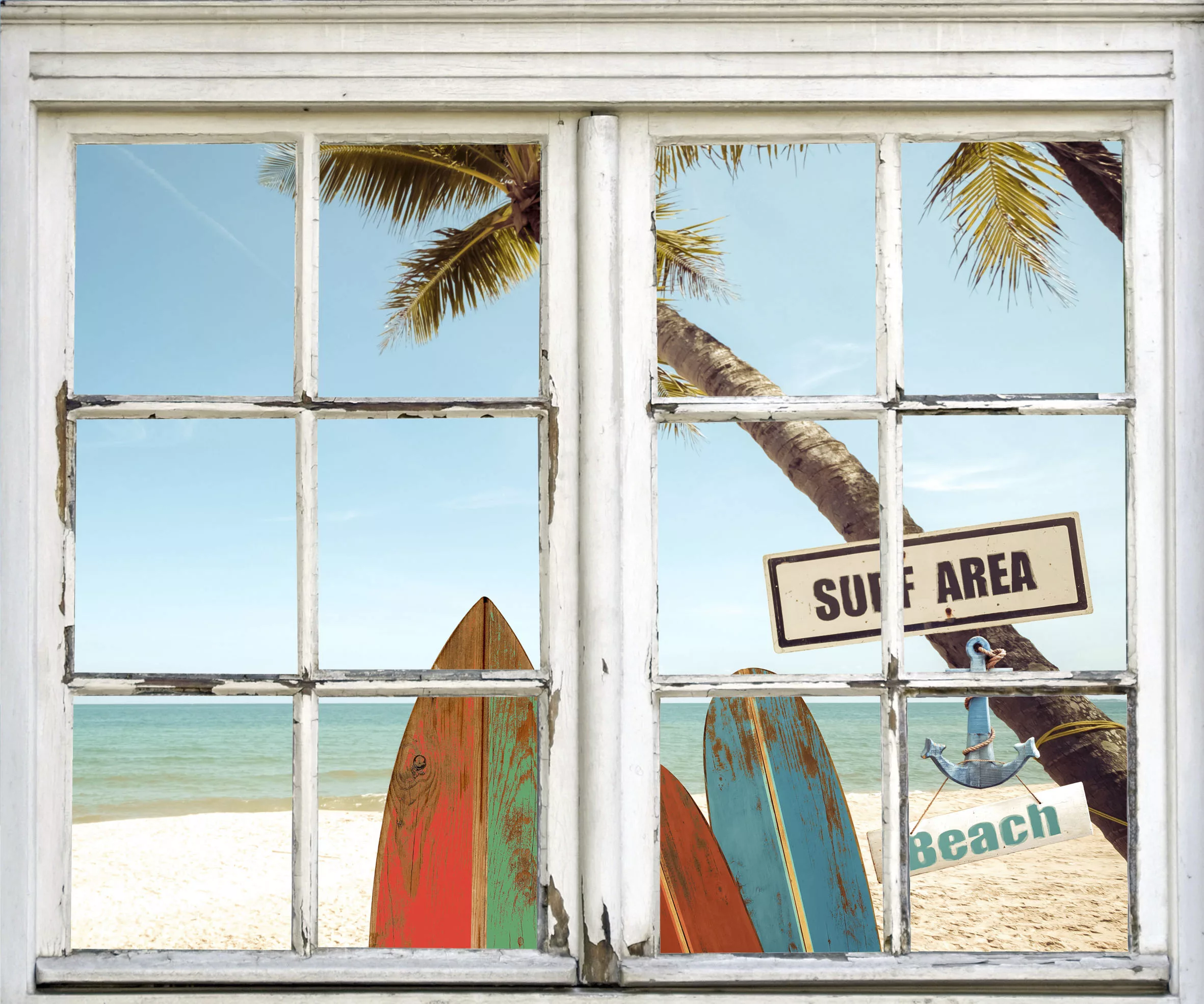 queence Wandsticker "Surf Area Beach" günstig online kaufen