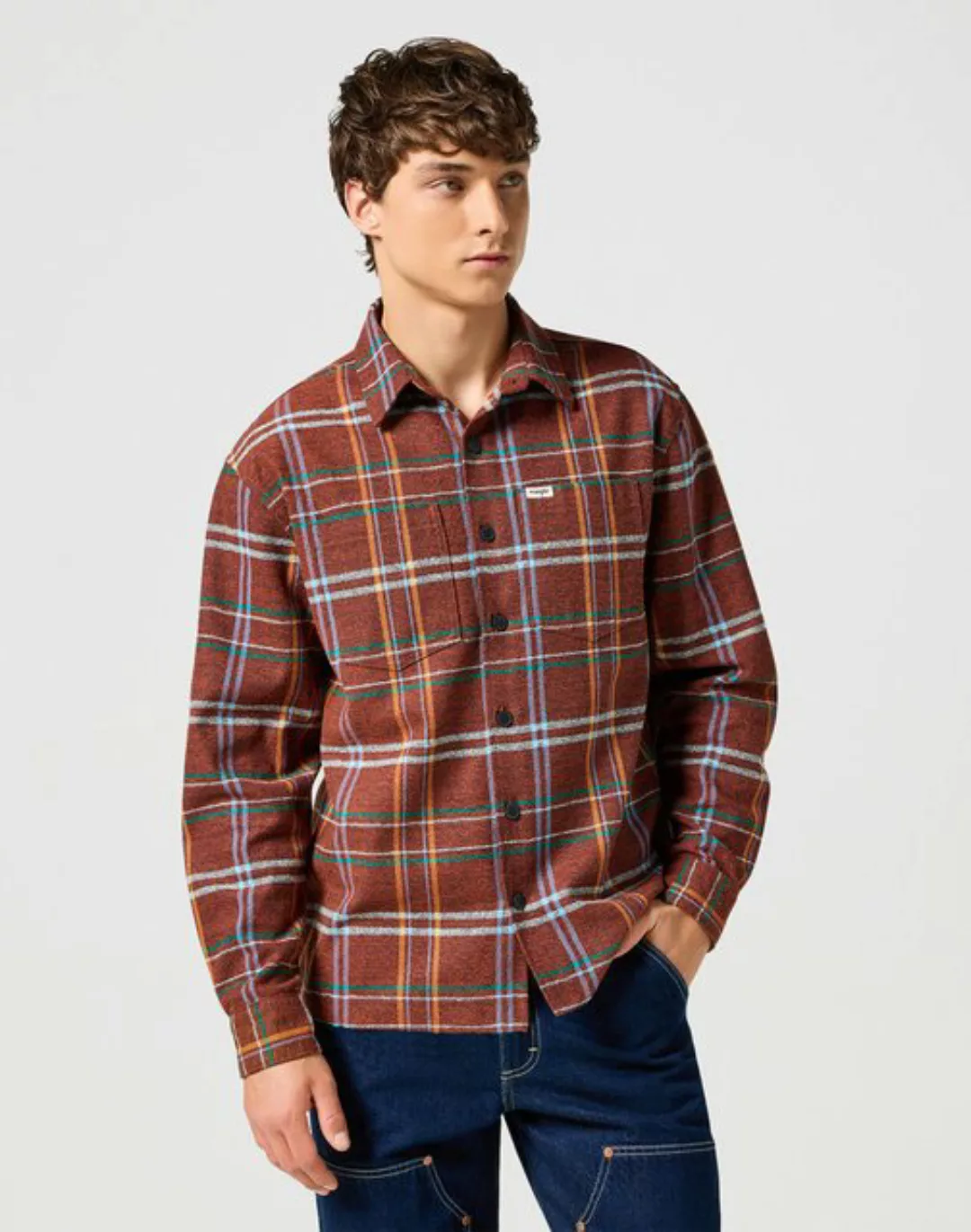 Wrangler Langarmhemd FRAYED PLAID SHIRT mit Karomuster günstig online kaufen