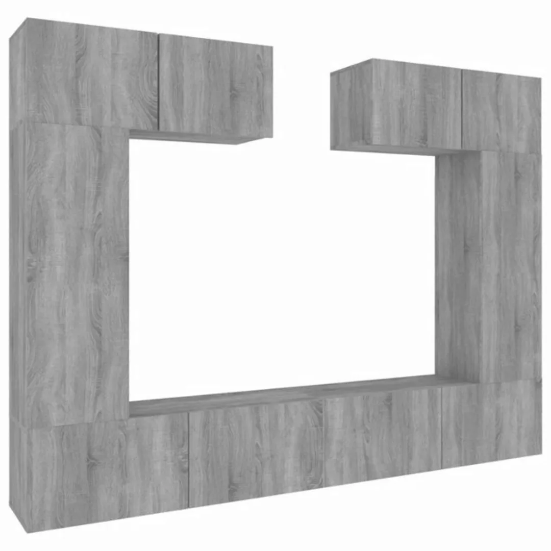 furnicato TV-Schrank 6-tlg. TV-Schrank-Set Grau Sonoma Holzwerkstoff (1-St) günstig online kaufen