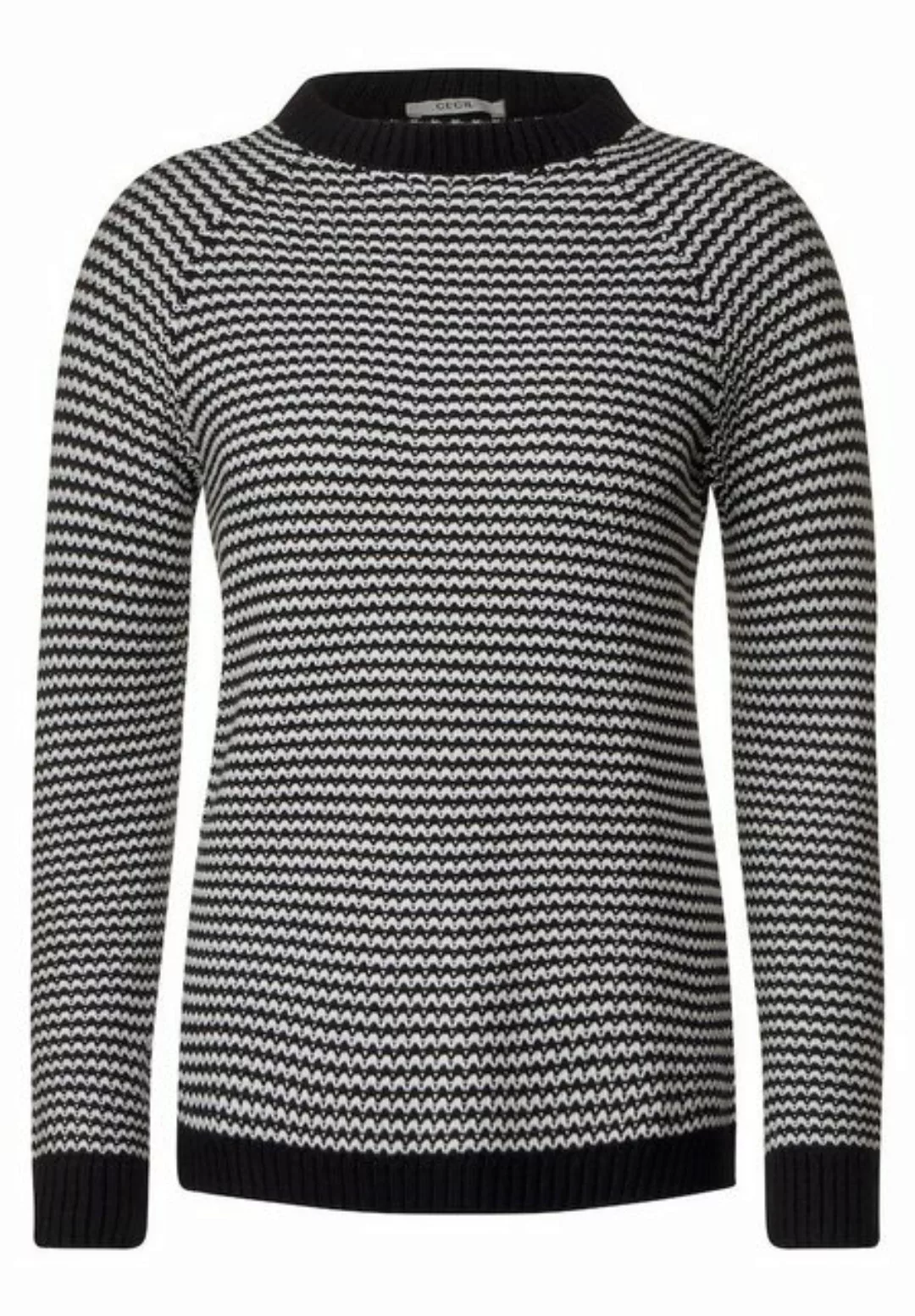 Cecil Strickpullover Cecil / Da.Sweatshirt / TOS Two Tone Structured Pullov günstig online kaufen