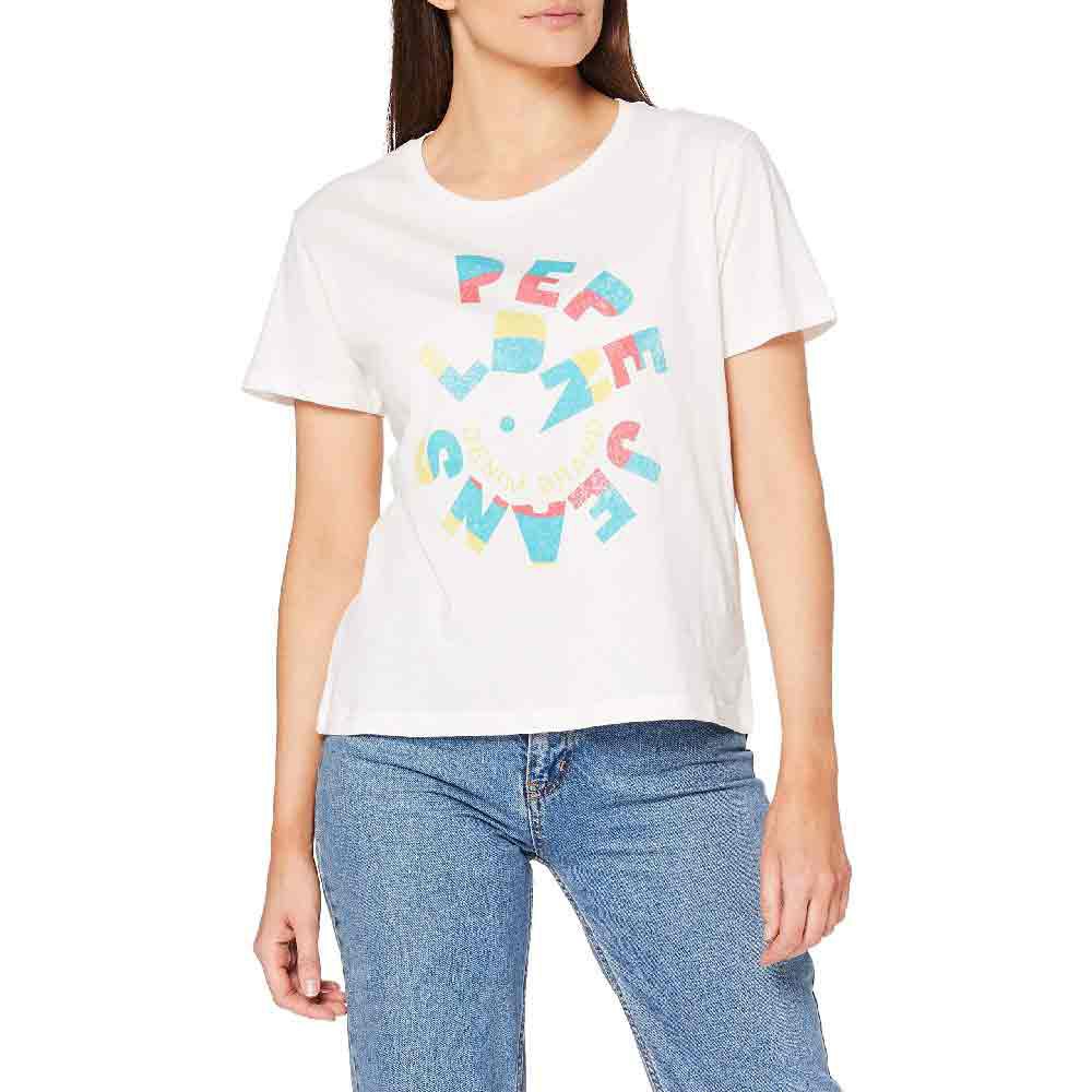 Pepe Jeans Dree Kurzärmeliges T-shirt XS Off White günstig online kaufen