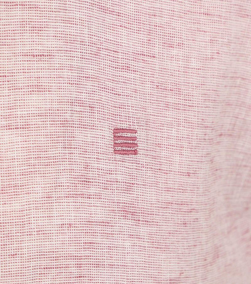 No Excess Short Sleeve Hemd Linen Blend Rosa - Größe XL günstig online kaufen