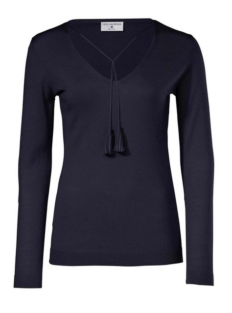 heine Troyer HEINE Damen Feinstrickpullover m. Quasten, marine günstig online kaufen