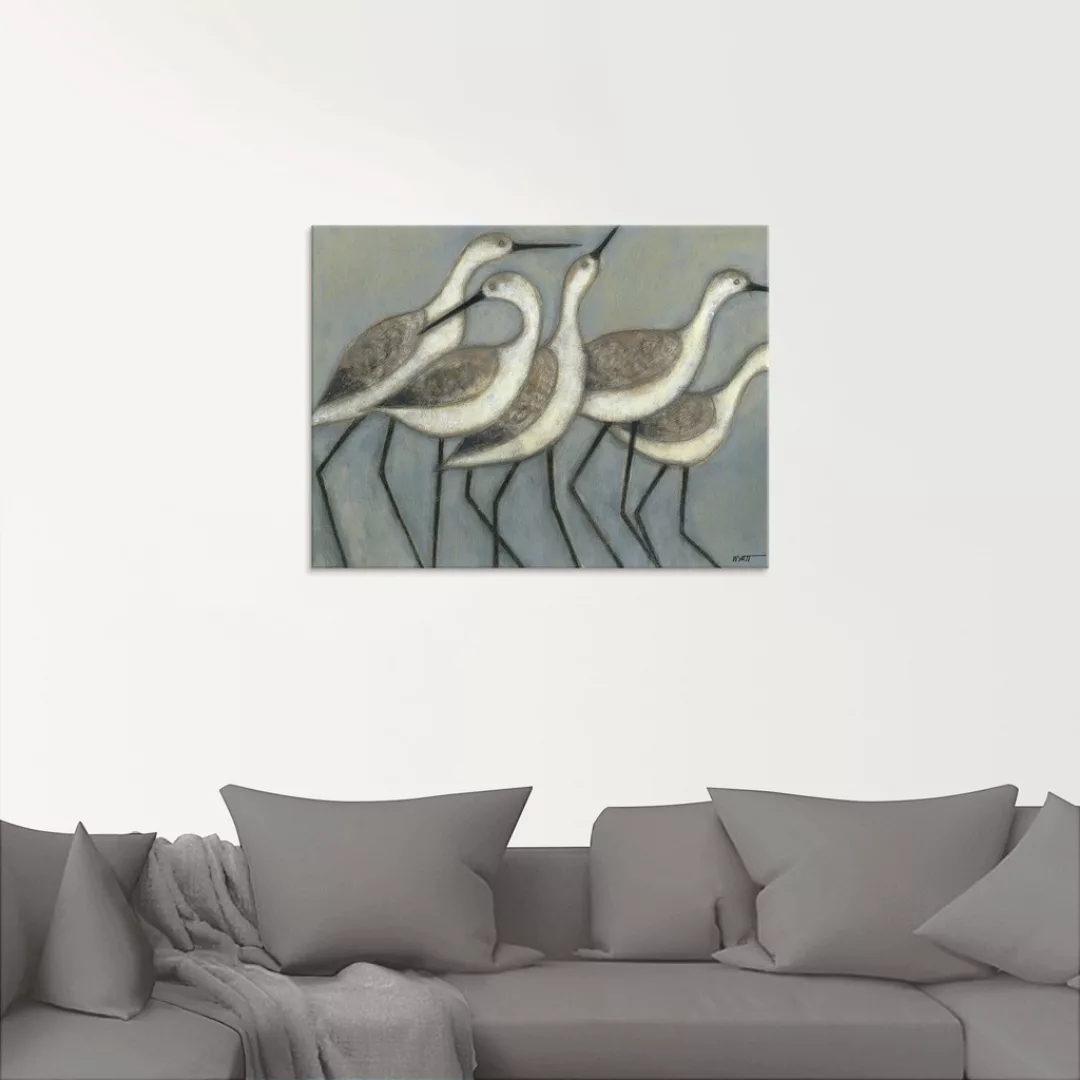 Artland Glasbild "Küstenvögel II", Vögel, (1 St.), in verschiedenen Größen günstig online kaufen