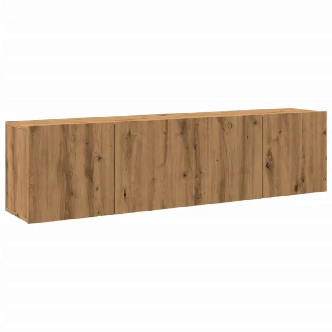 vidaXL Hängeschrank Sideboard Wandschränke 2 Stk Artisan-Eiche 80x30x41 cm günstig online kaufen