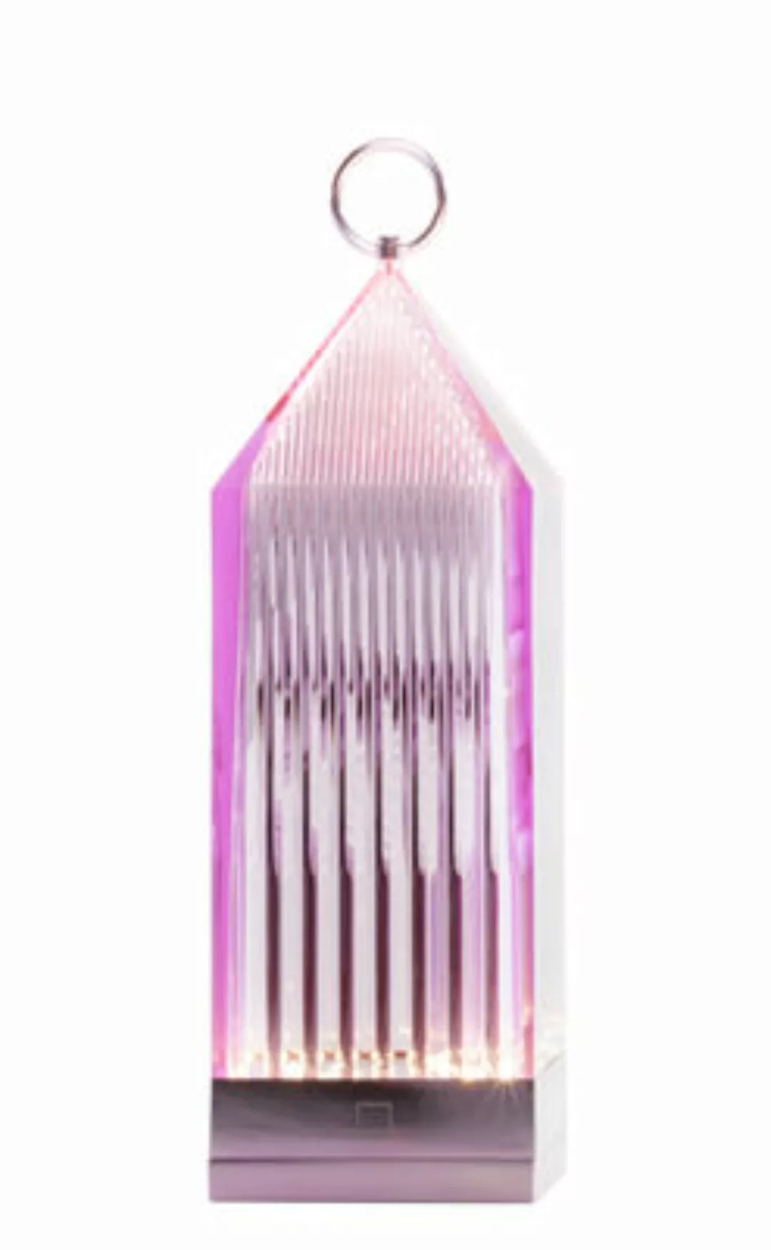 Kabellose, wiederaufladbare Außenlampe Lantern LED plastikmaterial rosa vio günstig online kaufen
