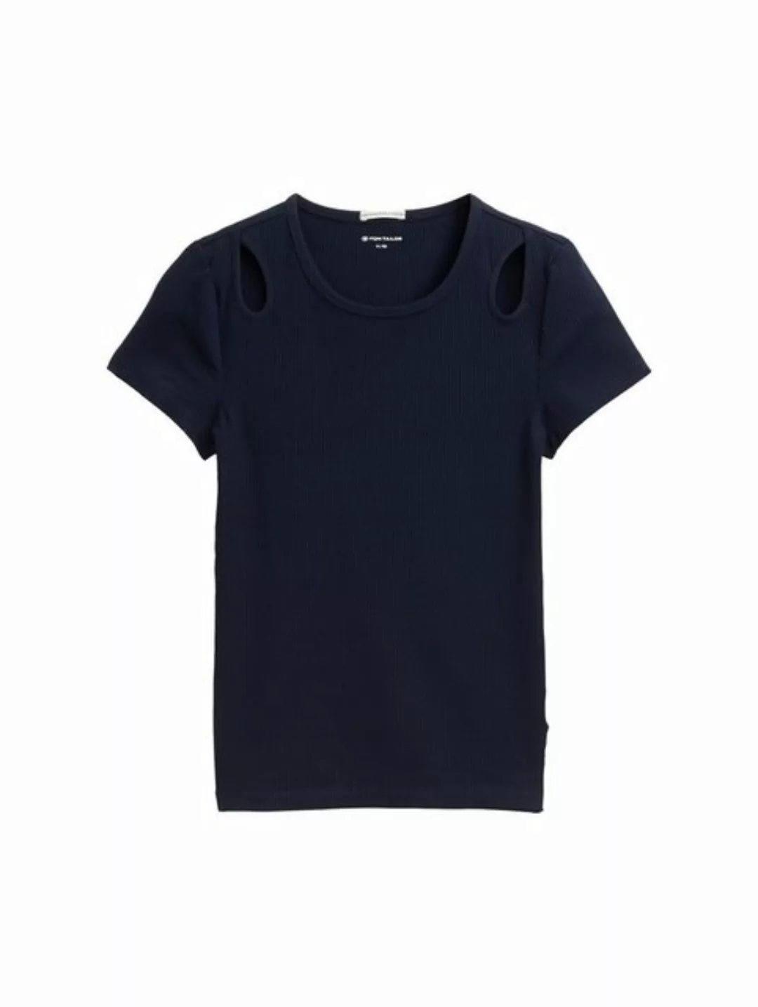 TOM TAILOR T-Shirt Ripp T-Shirt mit Cut-Outs günstig online kaufen