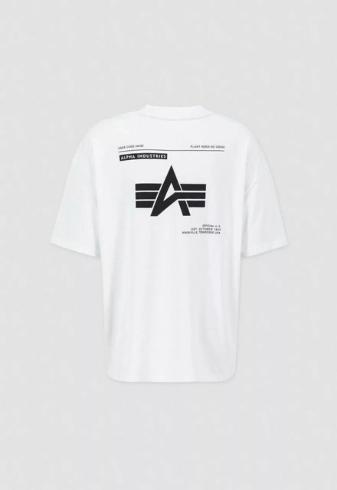 Alpha Industries T-Shirt - lässiges weites  Oversized Shirt mit Backprint - günstig online kaufen