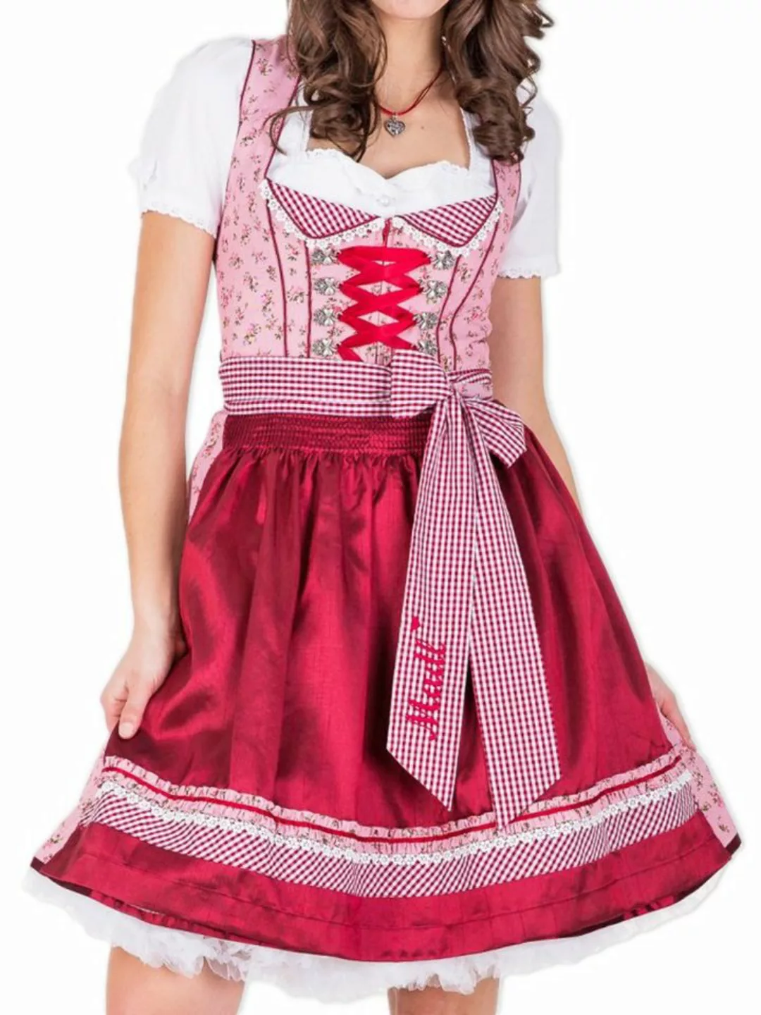 Krüger Madl Dirndl Krüger MADL Dirndl Top Madl - Rot 50cm günstig online kaufen