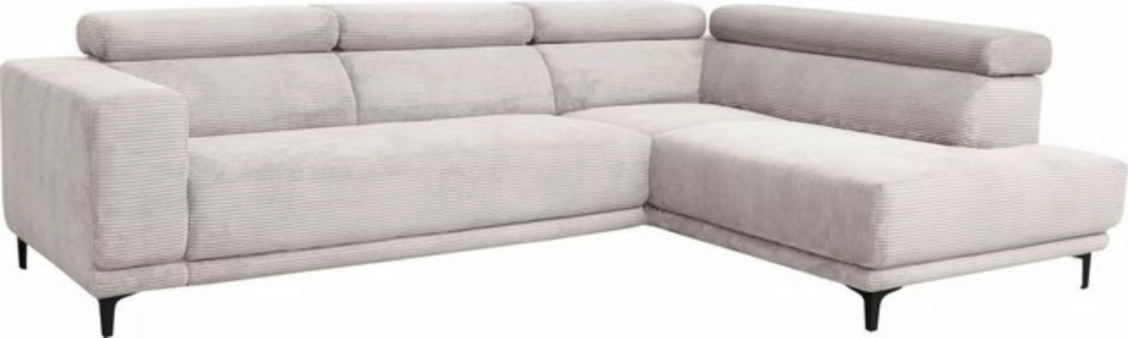 alina Ecksofa "Hikari", wahlweise mit Sitzvorzug, in modernem Cordstoff, Br günstig online kaufen