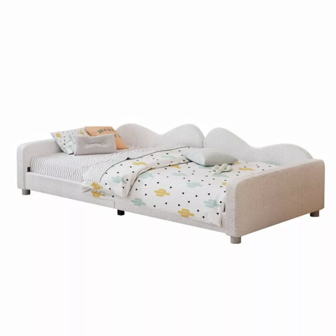 Odikalo Kinderbett Polsterbett Schlafsofa Rückenlehne Armlehnen 90x200cm We günstig online kaufen