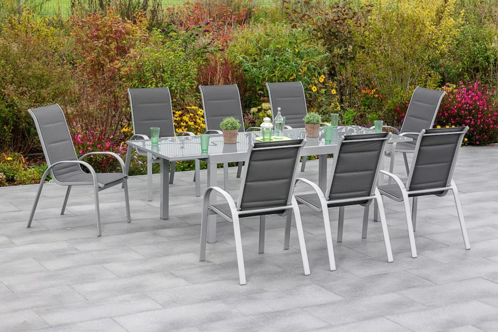 MERXX Garten-Essgruppe "Amalfi di lusso", (7 tlg.), 6 Sessel mit Tisch günstig online kaufen