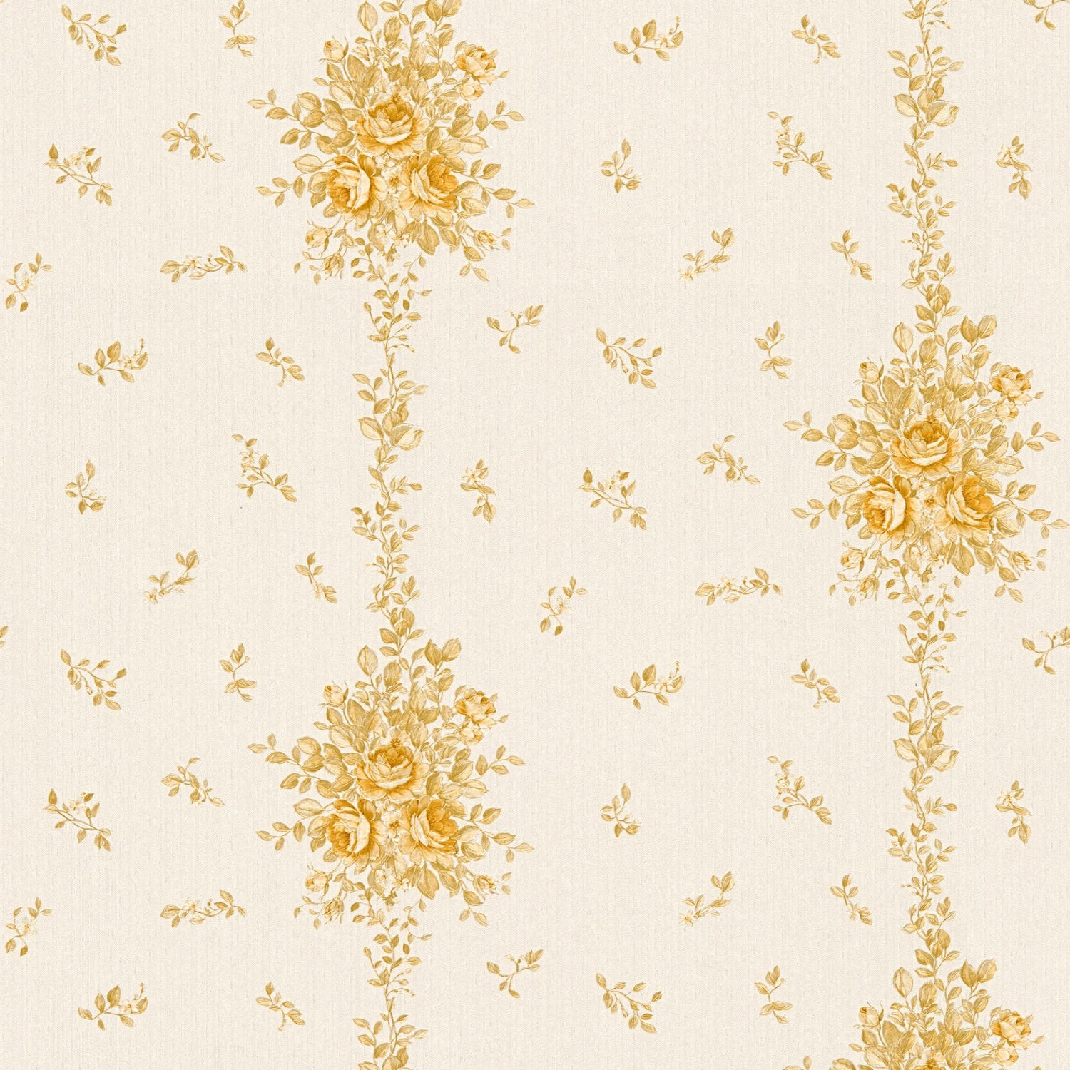 Tadessi Tapete Blumen Carlos M1 No 2523 Vliestapete Gold Beige Floral Klass günstig online kaufen