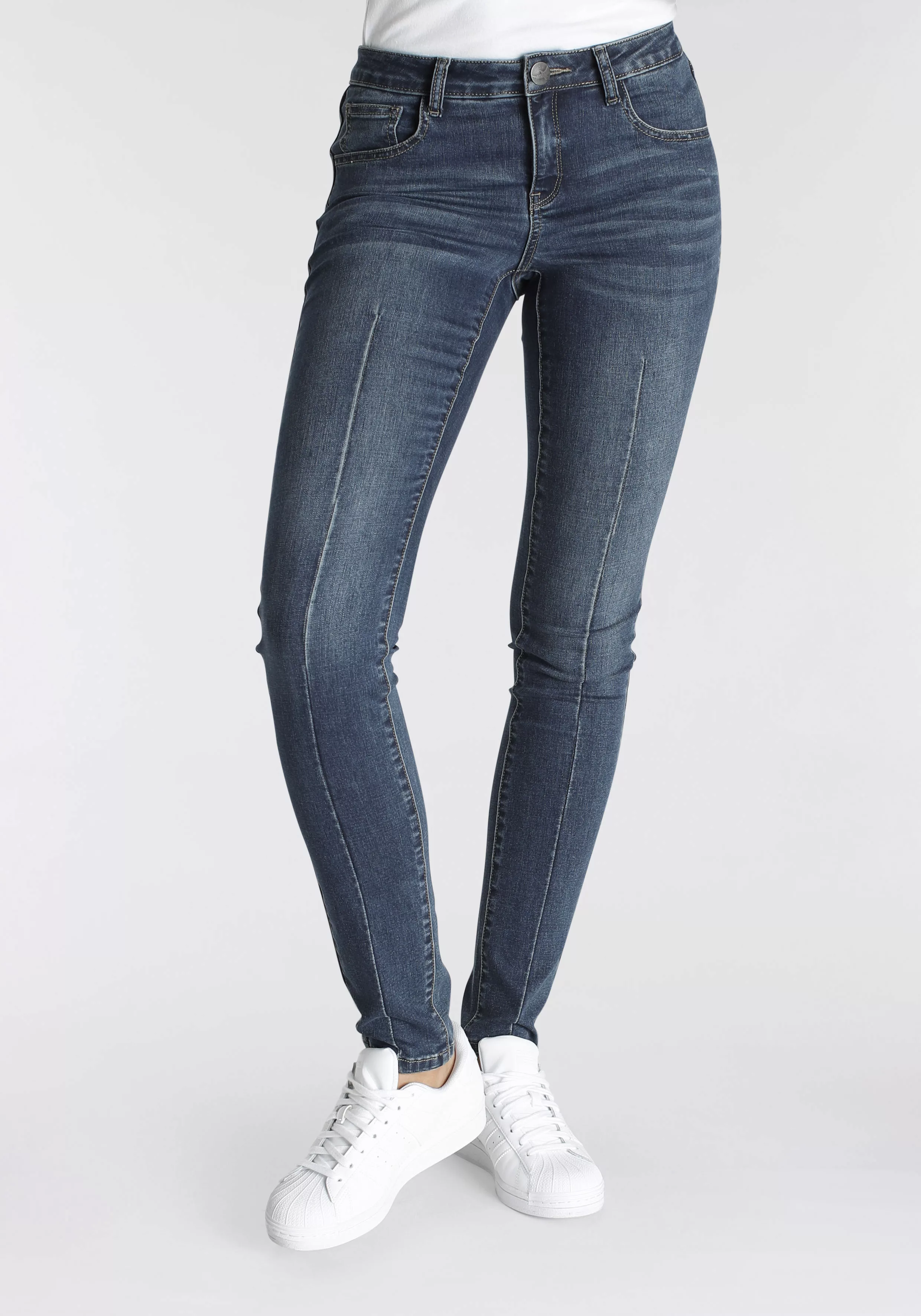 Arizona Skinny-fit-Jeans Ultra-Stretch, sehr bequem, gut zu kombinieren Mid günstig online kaufen