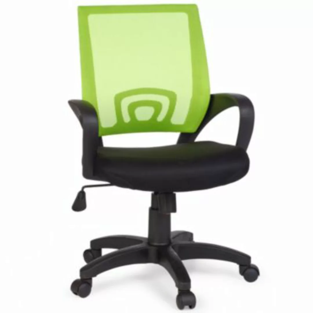 FineBuy Jugend Bürostuhl Stoff 50 x 45 cm Sitzfläche Bezung aus Stoff grün günstig online kaufen