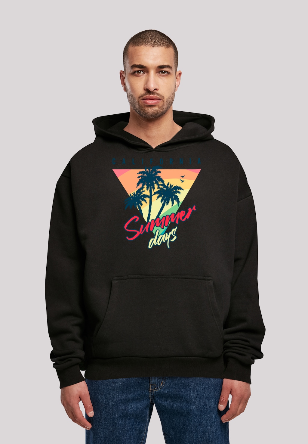 F4NT4STIC Kapuzenpullover "California Palmen Retro", Premium Qualität günstig online kaufen