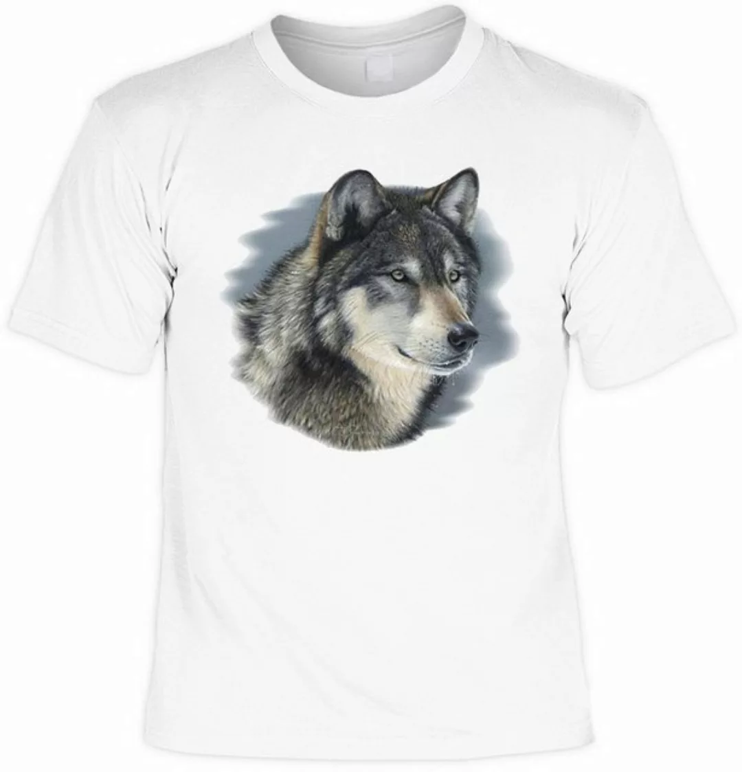 Tini - Shirts Print-Shirt Cooles Wolf Motiv Wolfkopf : Wolf im Winter -- Wo günstig online kaufen