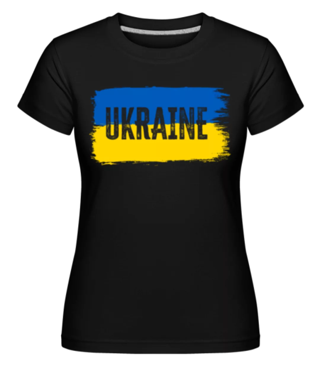 Ukraine Pinselstriche · Shirtinator Frauen T-Shirt günstig online kaufen