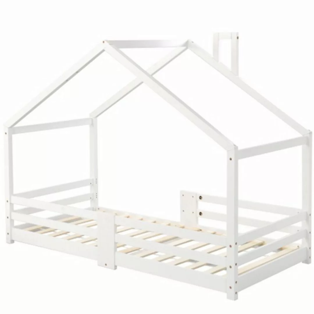 Celya Kinderbett 90 x 200 cm, Familienbett mit Kamin, Anti-Fall Kinderkiefe günstig online kaufen