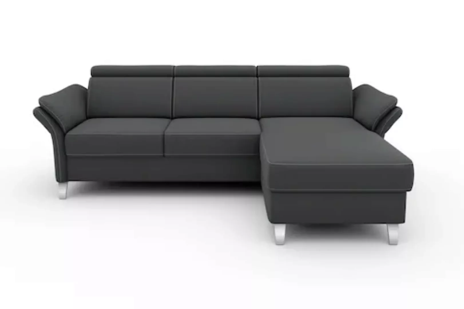 sit&more Ecksofa »Vincenzo L-Form«, inklusive Kopfteilverstellung, wahlweis günstig online kaufen