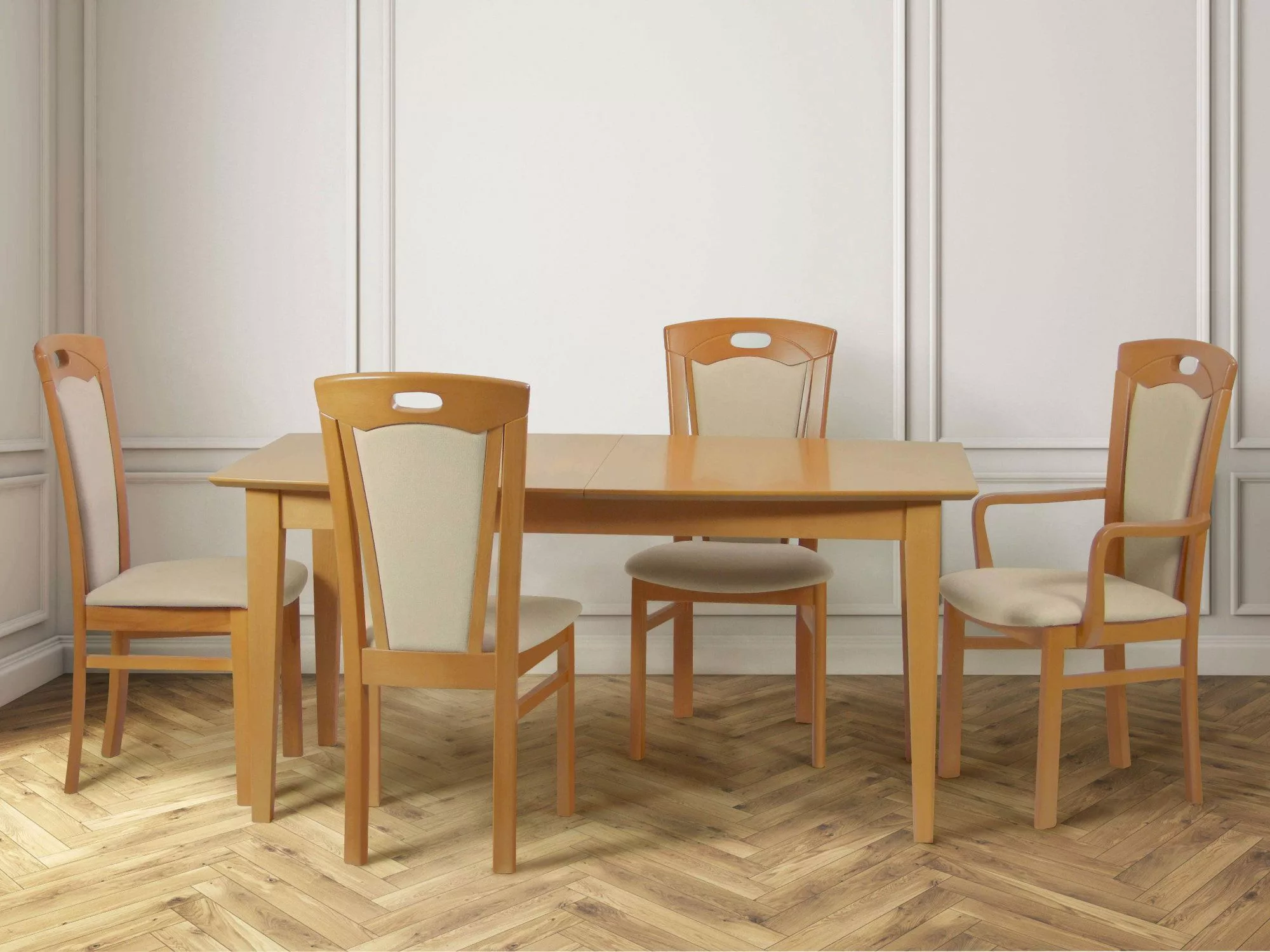 Home affaire Esszimmerstuhl "FERDI, Armlehnstuhl, Made in Italy, Massivholz günstig online kaufen
