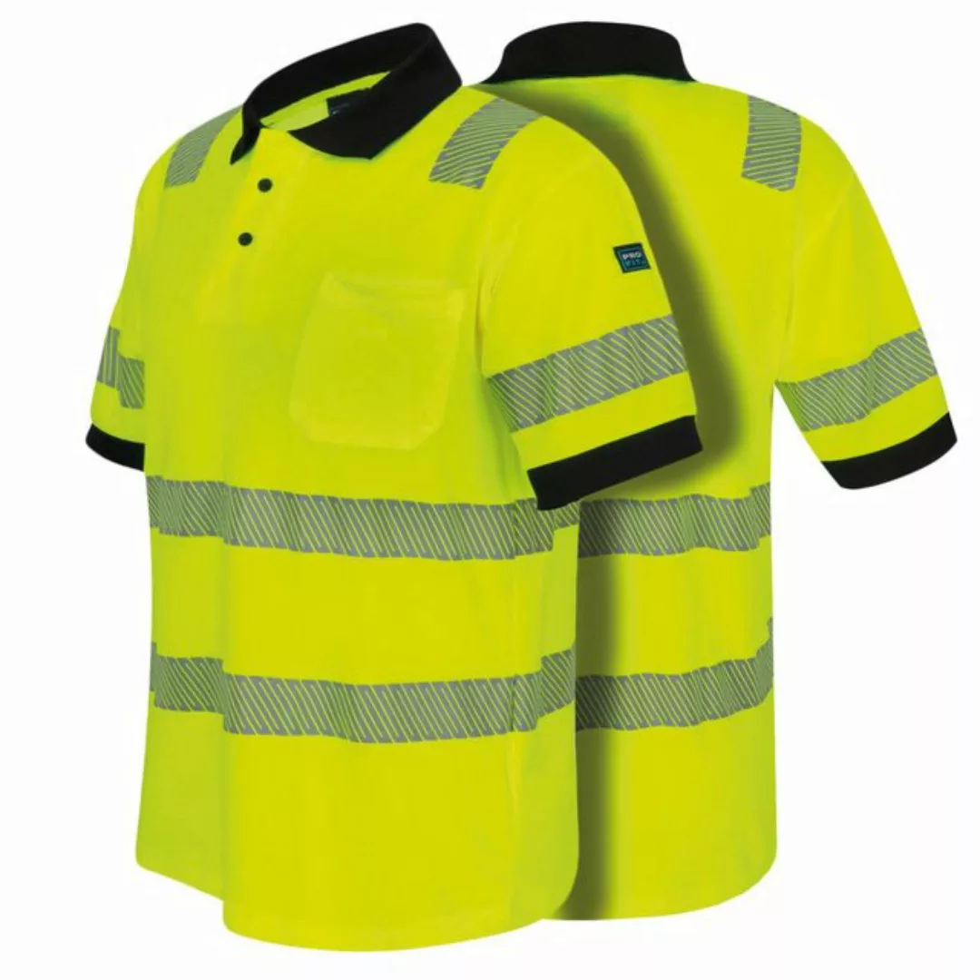 PRO FIT by Fitzner Poloshirt Warnschutz Neon Gelb - Grau, (1, Stück) Warnsc günstig online kaufen