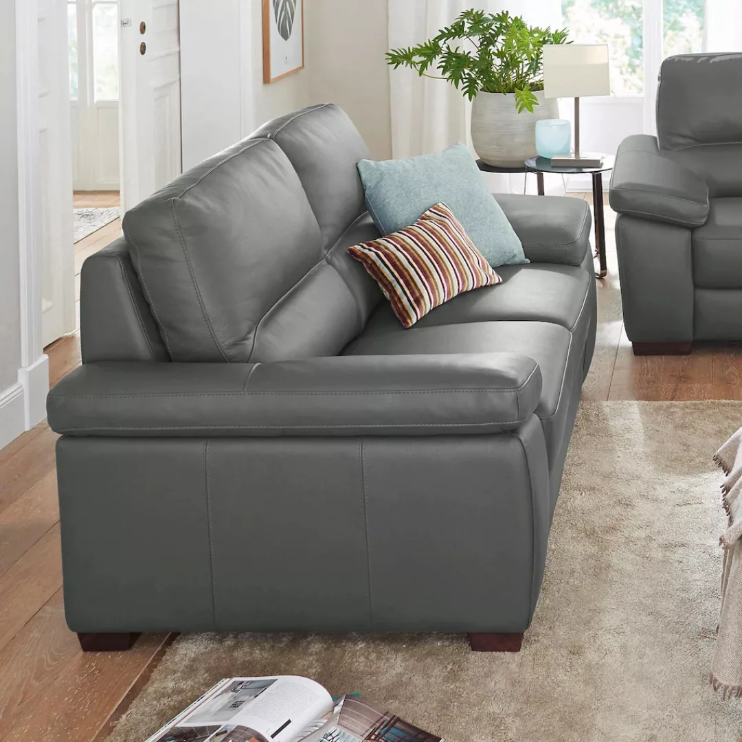 CALIA ITALIA 3-Sitzer "Gaia, hochwertiges Ledersofa mit erstklassigem Sitzk günstig online kaufen